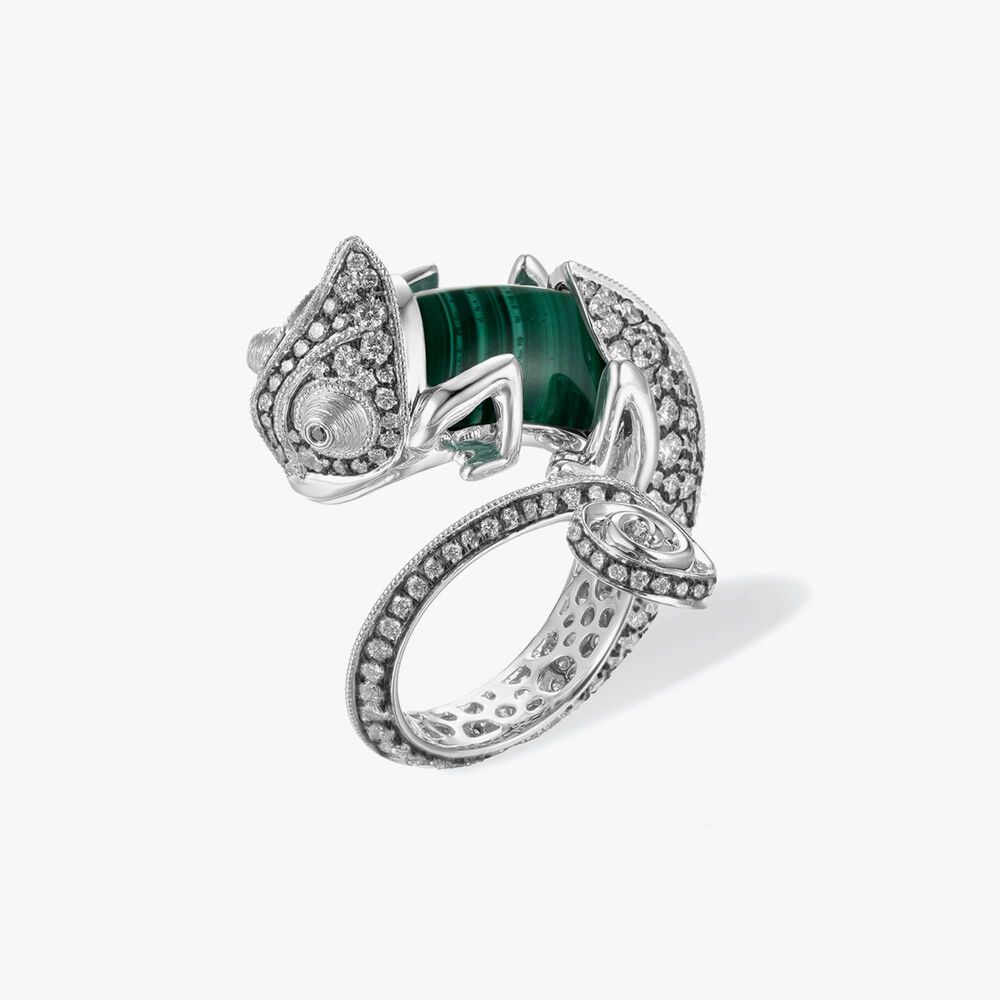 Unique 18ct White Gold Interchangeable Diamond Chameleon Ring | Annoushka jewelley